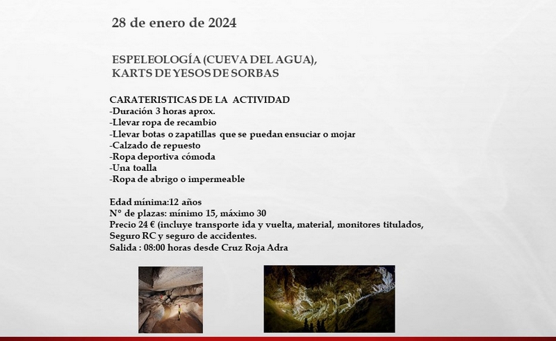 240117 El 28 de enero la programación de 'Adra en la Senda' acoge la esp...