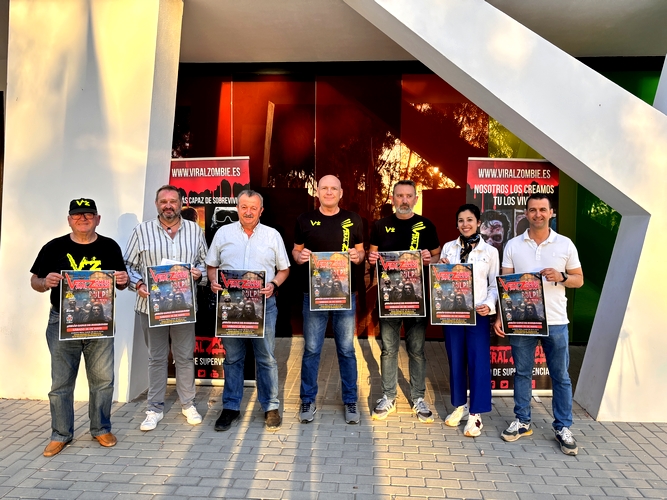 Alcalde y concejales presentado el evento Viral Zombie en Pulpí