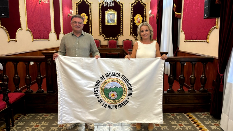 Bandera Festival de la Alpujarra en Berja