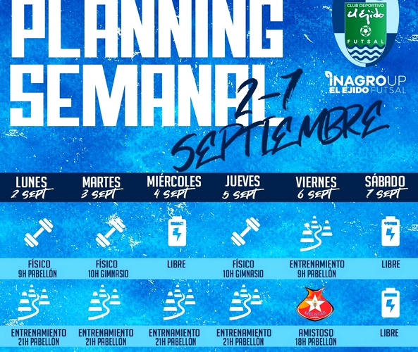 Inagroup El Ejido Futsal planing semana 3 pretemporada