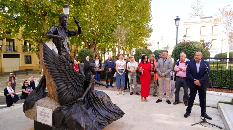 inauguracion escultura mineria en Berja 2
