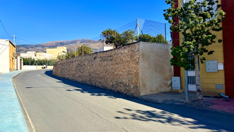 obras acerado carretera de Turón en Berja