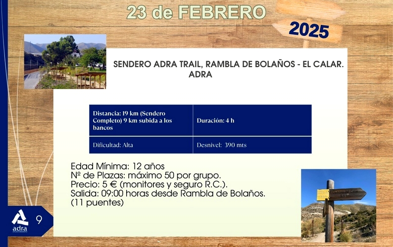 250217 El programa 'Adra en la Senda' hará este domingo el Sendero Adra ...