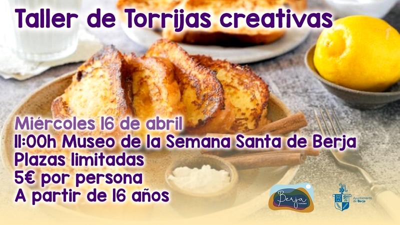 cartel taller de Torrijas