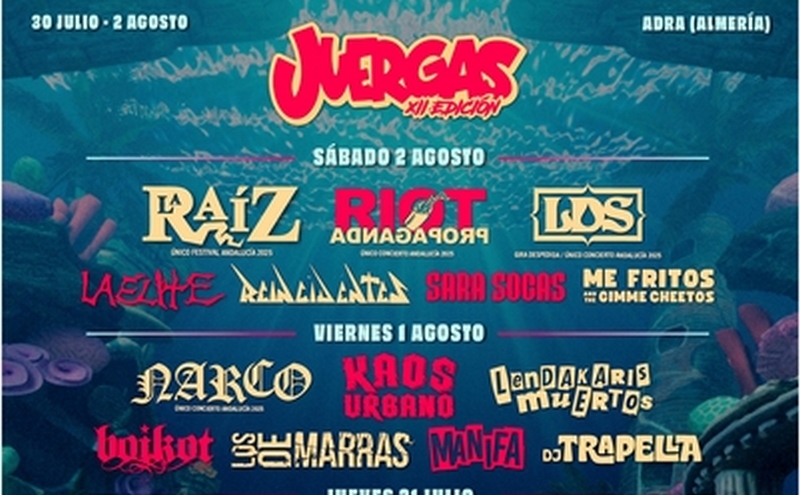 250515 NOTA DE PRENSA CARTEL POR DÍAS JUERGAS ROCK 2025 - CARTEL