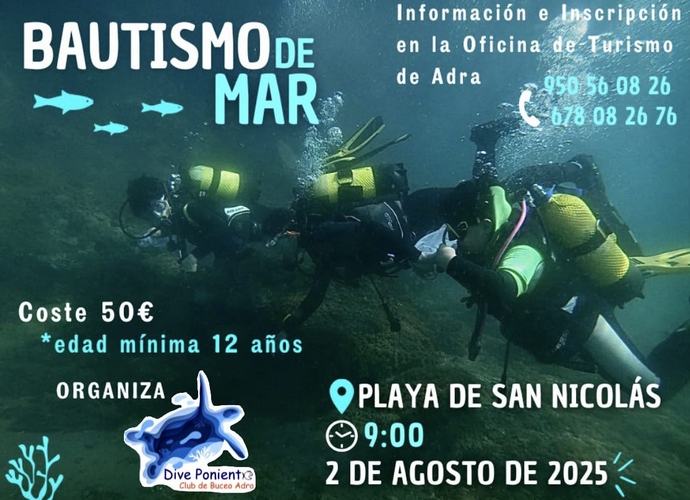 250710 Abiertas las inscripciones para conocer el fondo marino de Adra c...