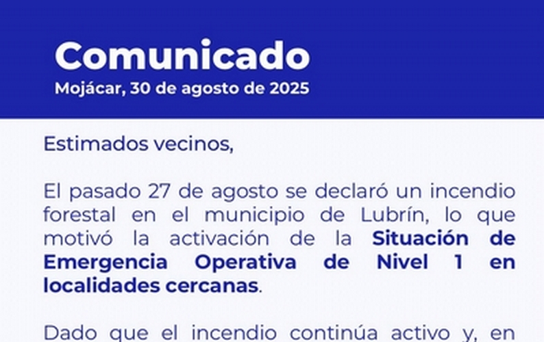Comunicado cancelacion fuegos_ESP