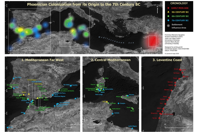 FOTO 2 SEPTIEMBRE 10 2025 PRIMER MAPA DE ASENTAMIENTOS FENICIOS