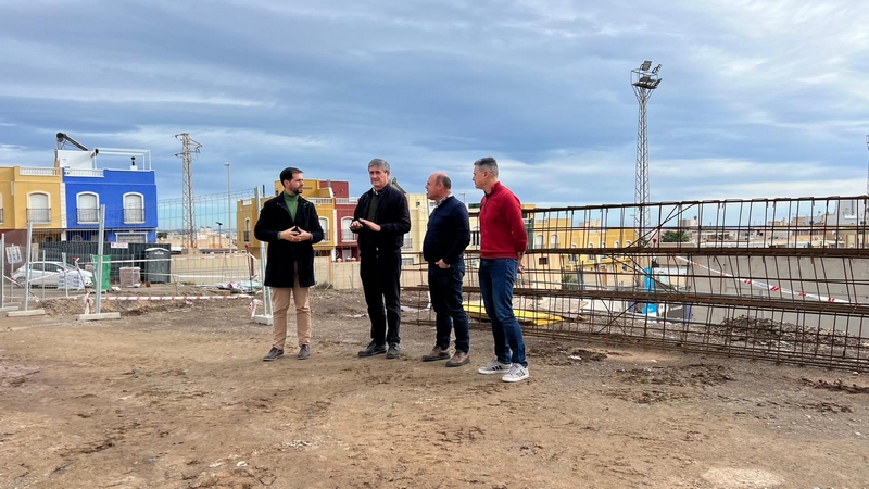 251226 Las obras del Complejo Deportivo 'Miramar' de Adra avanzan a buen ritmo