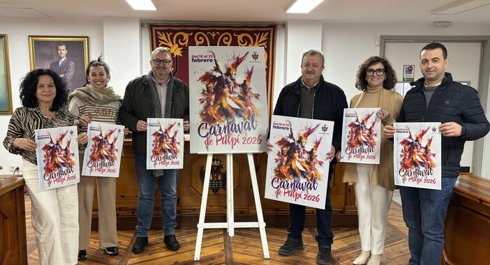 Alcalde y concejales en la presentación del Carnaval de Pulpí 2026