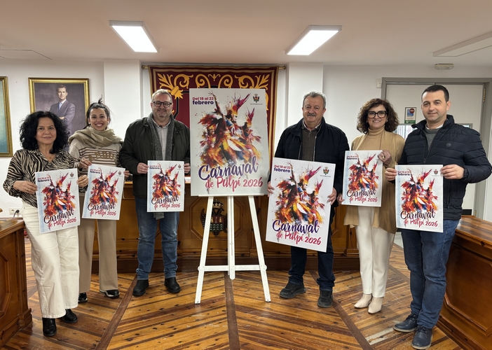 Alcalde y concejales en la presentación del Carnaval de Pulpí 2026