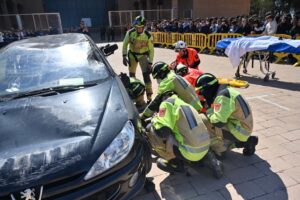 Un millar de estudiantes participan en la jornada de sensibilización sobre el buen uso de los patinetes eléctricos