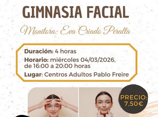 CARTEL TALLER GIMNASIA FACIAL