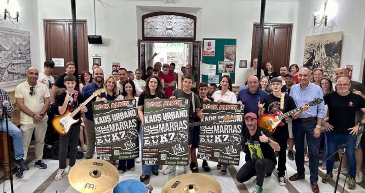 Númeroso público asistió a la presentación del Cartel del Rock Albox 2026