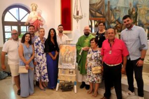 Bendición del nuevo trono de la Virgen del Carmen de Balerma y del cartel que anuncia sus fiestas