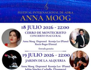 260714 El Festival Internacional de Adra - Anna Moog reunirá este verano a artistas de cinco países