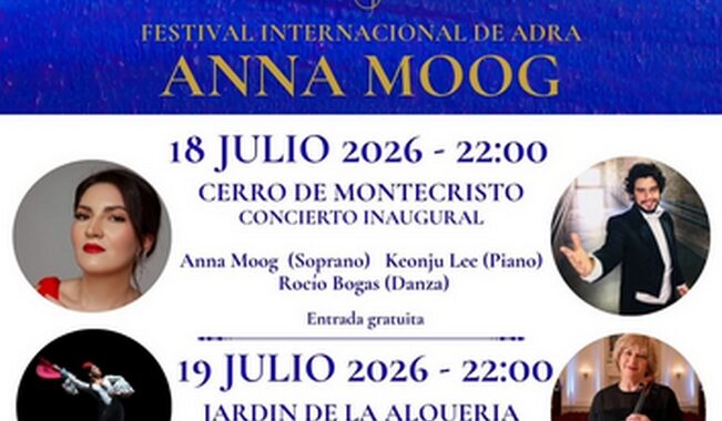 260714 El Festival Internacional de Adra - Anna Moog reunirá este verano a artistas de cinco países