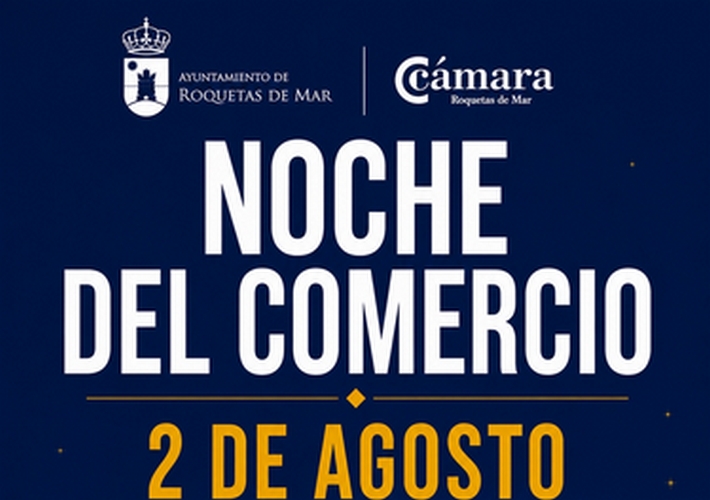 CARTEL NOCHE COMERCIO ROQUETAS