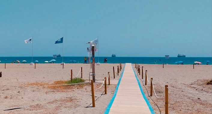 playa de vera bandera azul