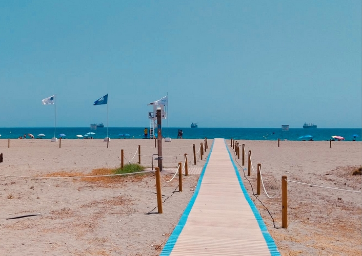 playa de vera bandera azul