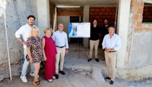 Imagen de archivo de la visita del presidente de la Diputación a una de las actuaciones de la provincia
