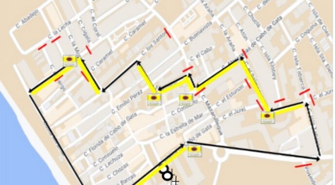 Recorrido Procesión Cabo Gata