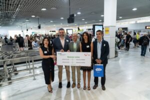 Imagen de archivo de la recepción de los primeros vuelos de Polonia a Almería