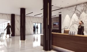 Imagen del proyecto de la nueva terminal de cruceros independiente en la Estación Marítima del Puerto de Almería